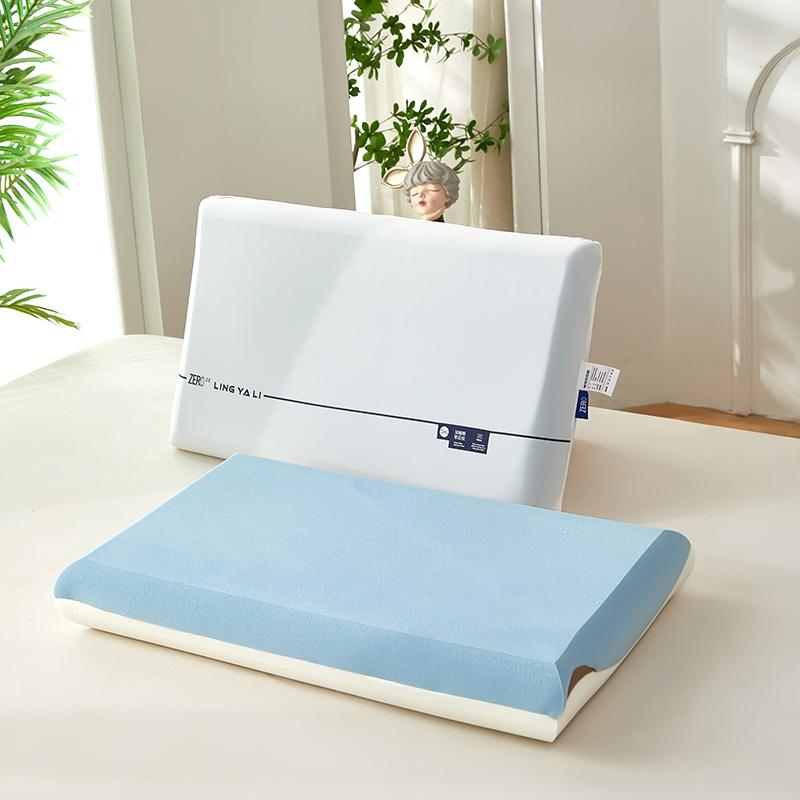 Pro Double Core Zero Pressure Memory Cotton Neck Pillow, Hotel Deep Sleeping Pillow Slow Rebound Pillow