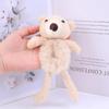 Women Faux Fur Ball Scrunchies Cute Cartoon 3D Bear Hairband Elastic Hair Rope Bands Ties Ponytail Holder Girls Hair Accessories