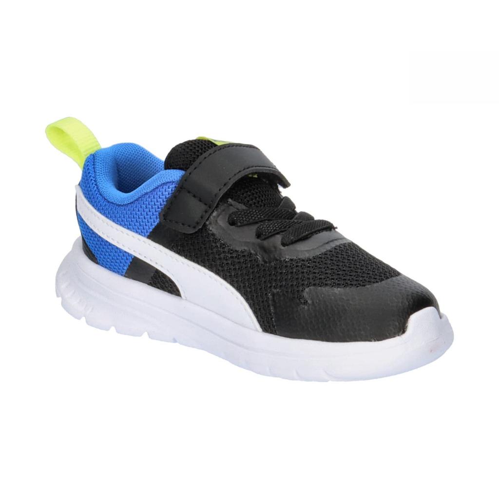 Puma Evol Blanc Mesh Sneakers 2022 Puma Blue Size Cm AC+INF Kids' (386240), Fall/Winter Colorway, Black/Puma White/Victoria (04), 12.0