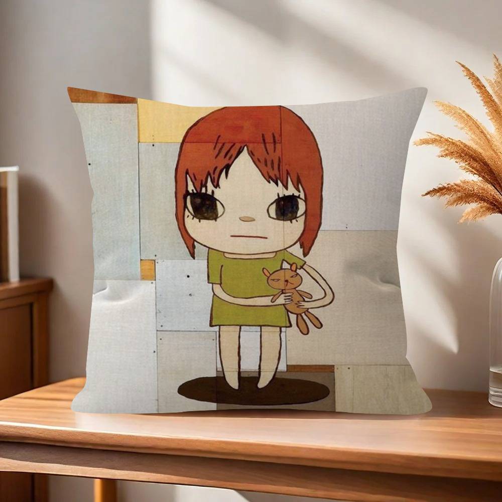 Art YYoshitomos cool Nara pillow cover sofa cushion cover home room decoration children gift