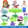 PLANTS VS ZOMBIES 2 Toys Full Set New Role Pea Shoote Alliance Bullet Ejection Attack Walking Dead Children's Gifts Delivery Bag
