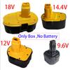 Battery Plastic Case Housing, Nickel-cadmium Nickel Metal Hydride Battery Housing for DeWalt 9.6V 12V 14.4V 18V Tools Batteries