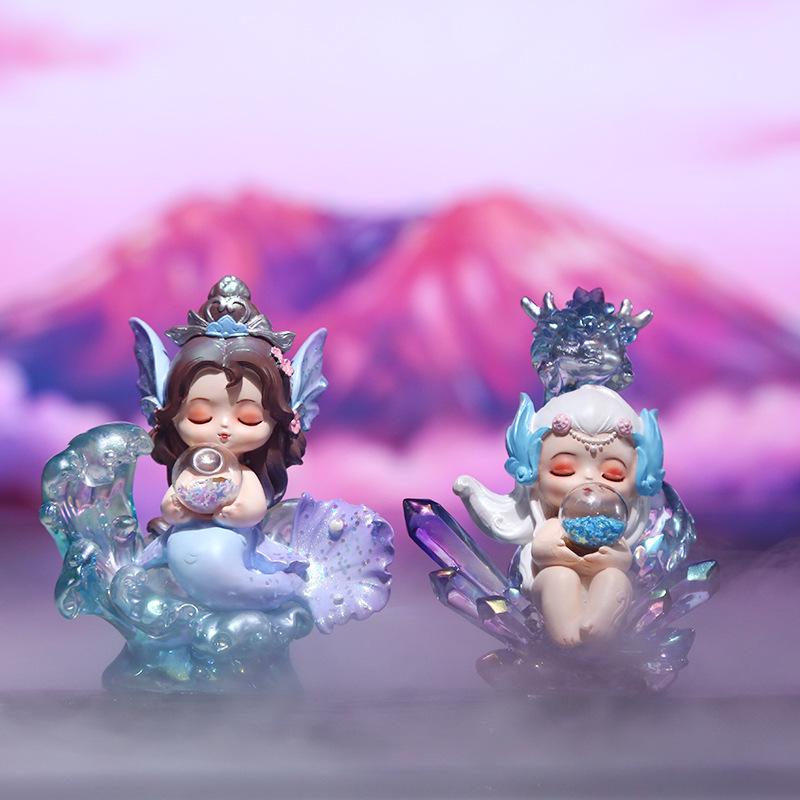 Dream Wanderer Spirit Beast Slepý box: Roztomilé pryskyřičné stolní ozdoby v různých stylech