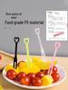 ZISIZ Disposable Plastic Fruit Forks