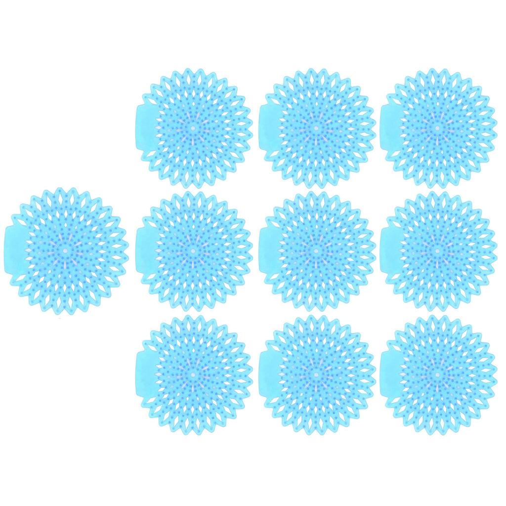10Pcs Urinal Screens Deodorizer Splash Proof Long Lasting Odor Removal Urinal Mat for Toilet