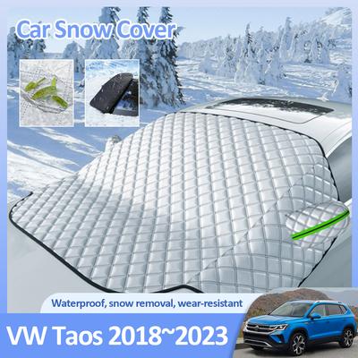Car Snow Covers for Volkswagen VW Taos Tharu 2018~2024 2024 Winter Windshields Ice Protecti Anti-Frost Exterior Auto Accessories