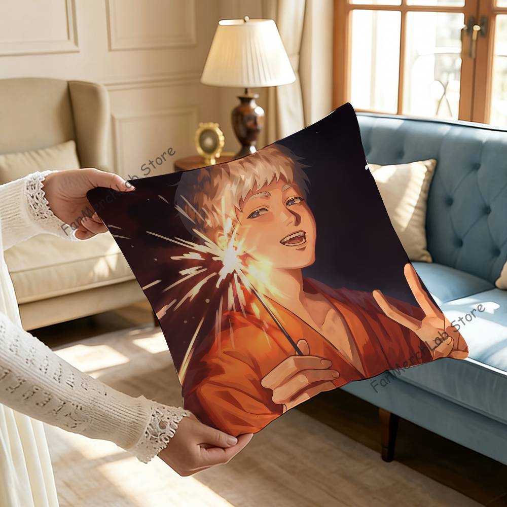 The SSummer HHikaru Died Pillow Case Plush Fabric Soft Pillowcase Double Sided Print Sofa Cushion Cover Throw