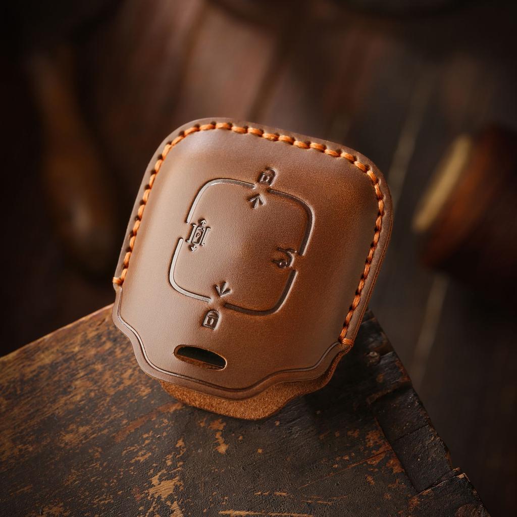 Retro Key Cover Is Suitable for Extremely Krypton 001/007 Car Pure Hand-stitched Real Cowhide Key Protection Bag
