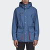 Adidas Originals Trefoil Solid Sport Casual Hooded Jacket Men Outerwear Blue FR9280