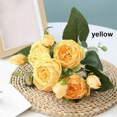 Artificial Flowers Wedding Decoration Household Goods Silk Home Furnishing Peony Decor Fake Rose  Unique