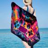Asciugamano da Spiaggia Colorato con Artwork per Gamer, Microfibra Super Morbida, Regalo per Lei/Lui, Compleanno, per Piscina, Spiaggia, Viaggio, Decorazione per la Casa, Regali per Fan