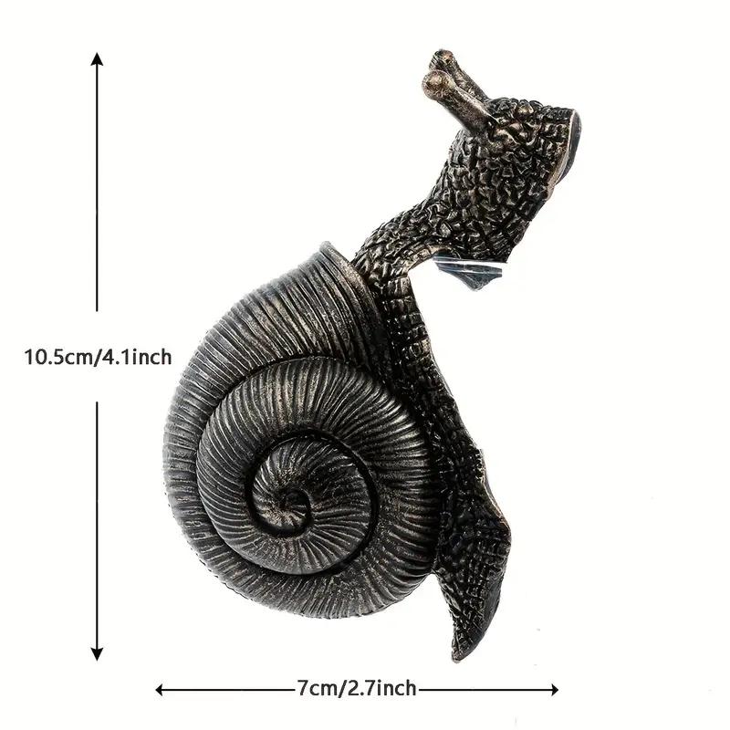 Vintage Climbing Snail Flower Pot Resins Ornaments Mini Snail Figurine Collection Decoration Home Garden Courtyard Art Ornaments
