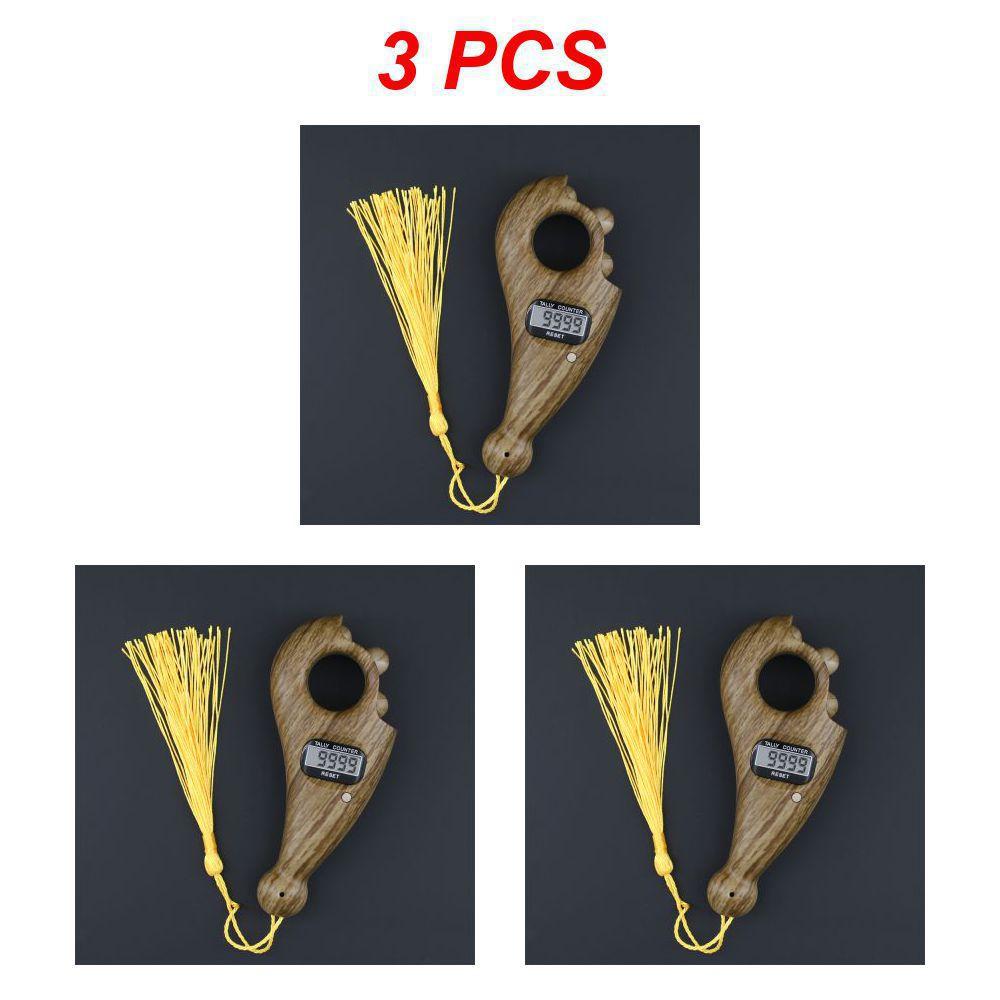 1~10PCS Portable Handheld Tassel Digital Beads Counter Finger Game Decompression Toy