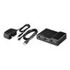BUFFALO PC/TV Compatible 4-port Self-powered Hub Black BSH4A11BK