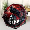 Raven Skull Custom Your Name Automatic Umbrella Stylish Designt17