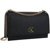New CALVIN KLEIN Synthetic Material Crossbody Bag Medium Size Women's Black Gold DH2806-YIQ