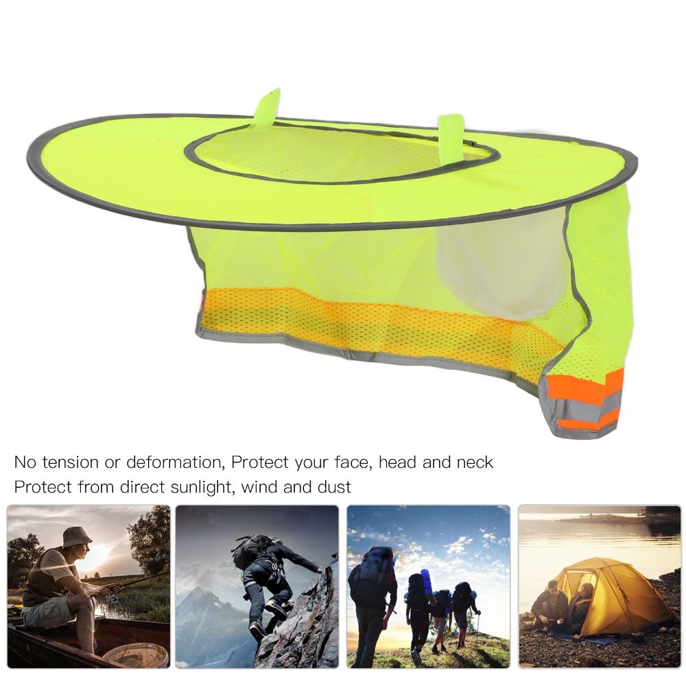 3PCS With Breathable Mesh Hard Hat Sun Shield with Reflective Stripe Helmet Sun Shade, for Cycling