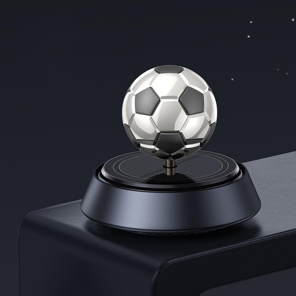 Car Aromatherapy Solar Powered Rotating Football Air Freshener Car Perfume Diffuser Decoration Essential Oil Diffuser