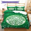 Ensemble de couette Celtic Football Club Housse de couette Taie d'oreiller Décoration de maison Cadeau d'anniversaire (1 housse de couette + 2 taies d'oreiller, sans garniture.)