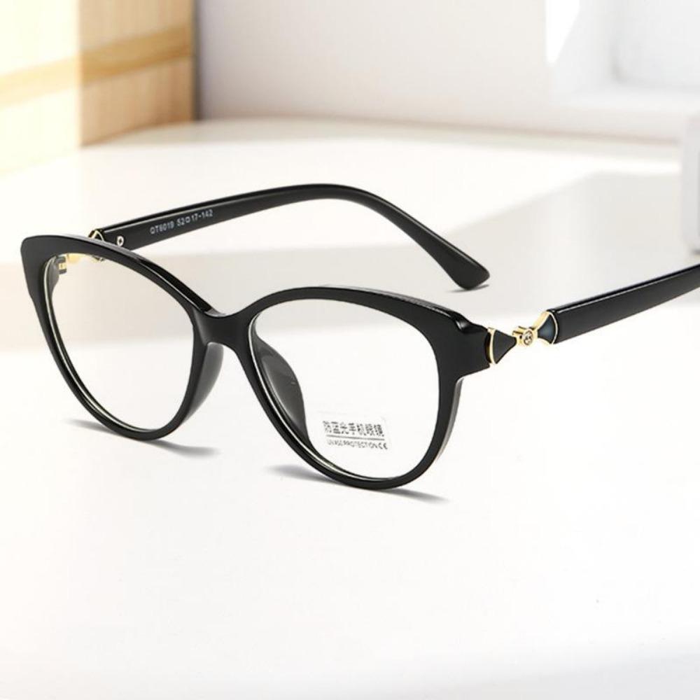 New Women Black Frame Presbyopic Reading Glasses Cat Eyes Clover Computer Hyperopia Eyeglasses Eyewear +1.0+1.5+2.5+3.0+3.5