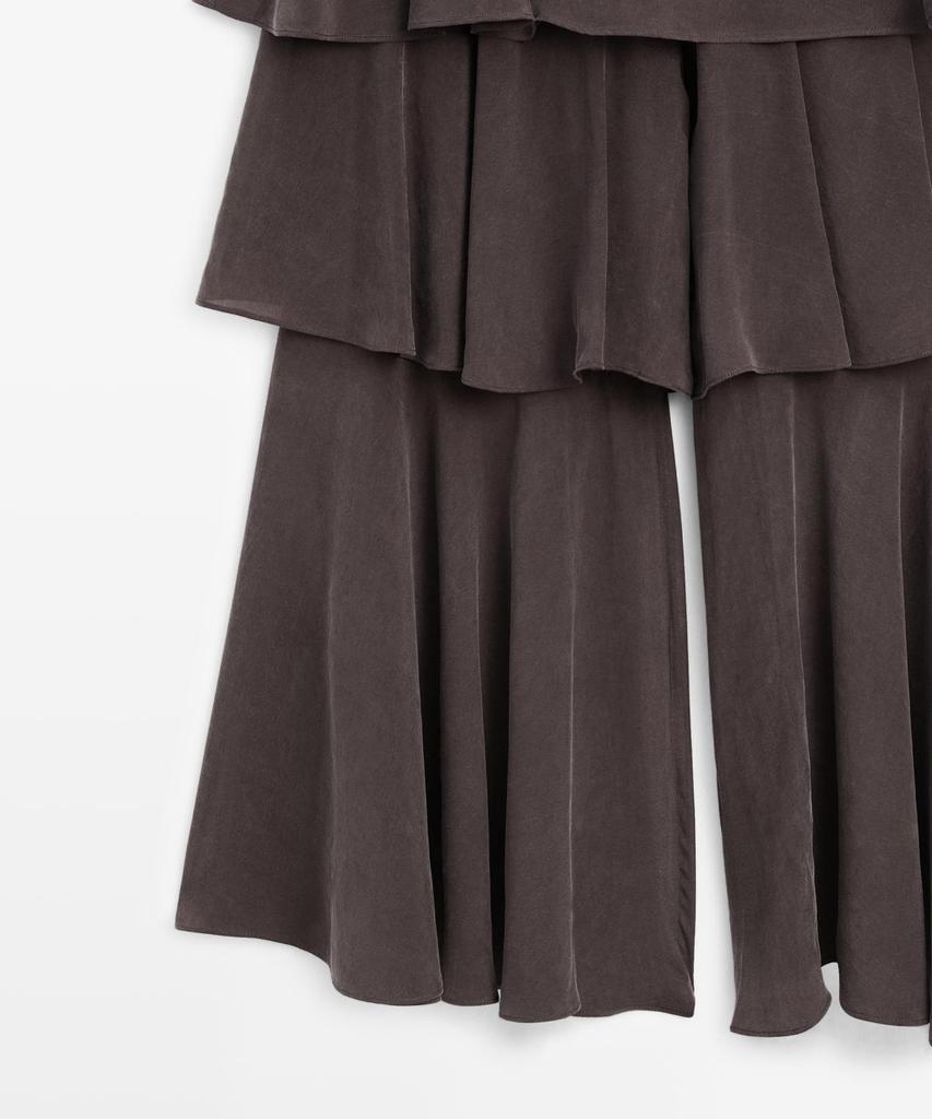Masimodutti Frill Detail Fluid Skirt Pants