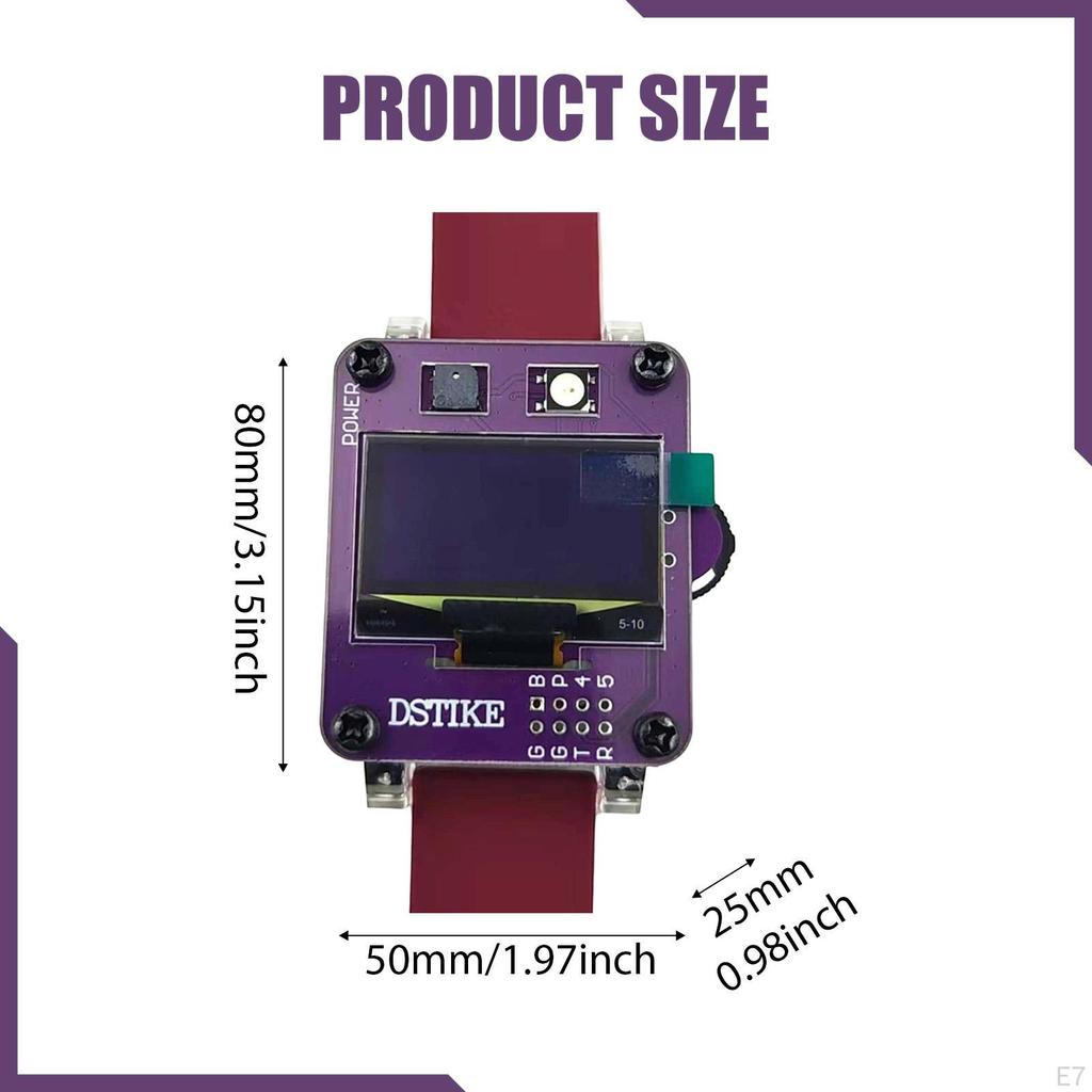 Deauther Smartwatch Development Board Educational Tool Protection Wristwatch Testing Networks for