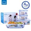 LOCK&LOCK 4-Piece Plastic Food Storage Container Set