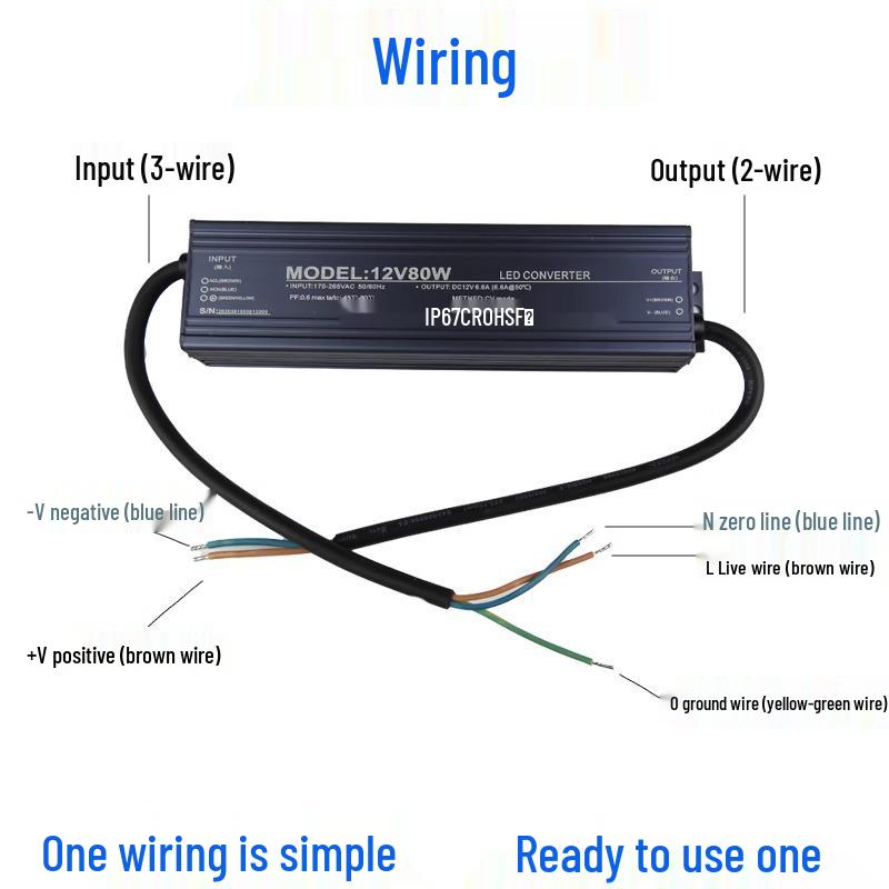 220V to 12V/24V IP67 Waterproof 400W LED Submersible Power Supply Transformer