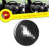 Best Steering Wheel Decor Cover Trim Sticker For Ford Mustang 15-20 Carbon Fiber