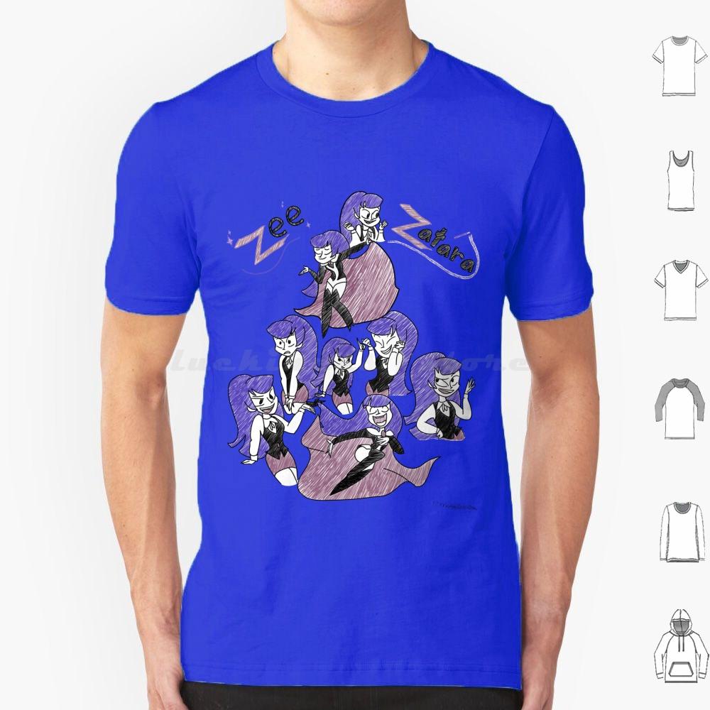 Sketchy Zee Zatara T Shirt Cotton Men Women DIY Print Zee Zatara Comics Zatana Superhero Girls Cartoon Magic Cartoons Magician