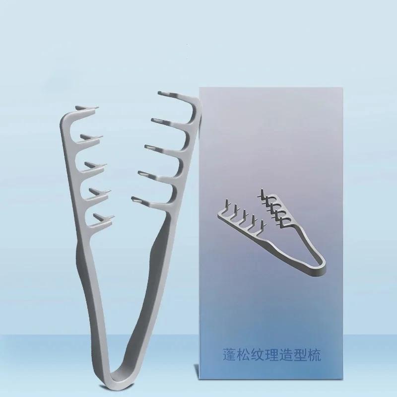 Fluffy Texture Styling Comb Volumizing Wide-Tooth Hairbrush Plastic Hairdressing Comb Hair Bang Curling Tools Barber Accessories