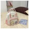 New Multifunctional Japanese Girl Backpack Ins Cute and Transparent Painful Bag Spring and Summer Travel Shoulder Bag.