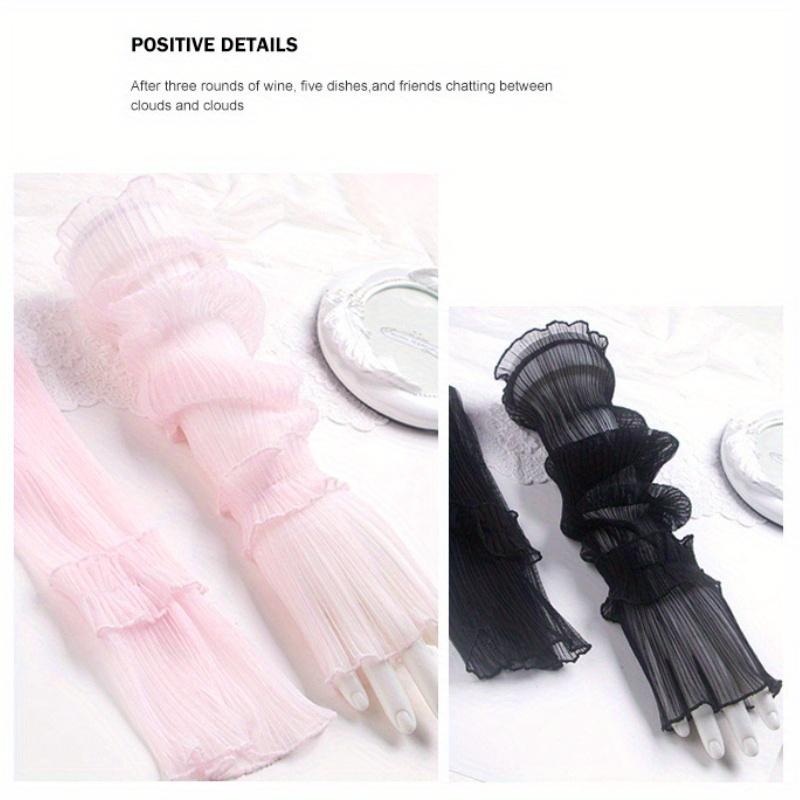 Sun-protective Sleeve Soft Silk Gloves Long Mittens Breathable Sunscreen Sleeves Summer Women Clothes Accessories Arm Warmer