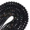 4/6/8/10/12mm Natural Black Agate Stone Beads Round Loose Spacer Beads For Jewelry Making DIY Bracelets Necklace Accessories