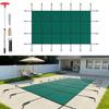 VEVOR Capa de Piscina de Malha de Segurança Retangular 4,27 x 7,92 m Verde Inverno Exterior