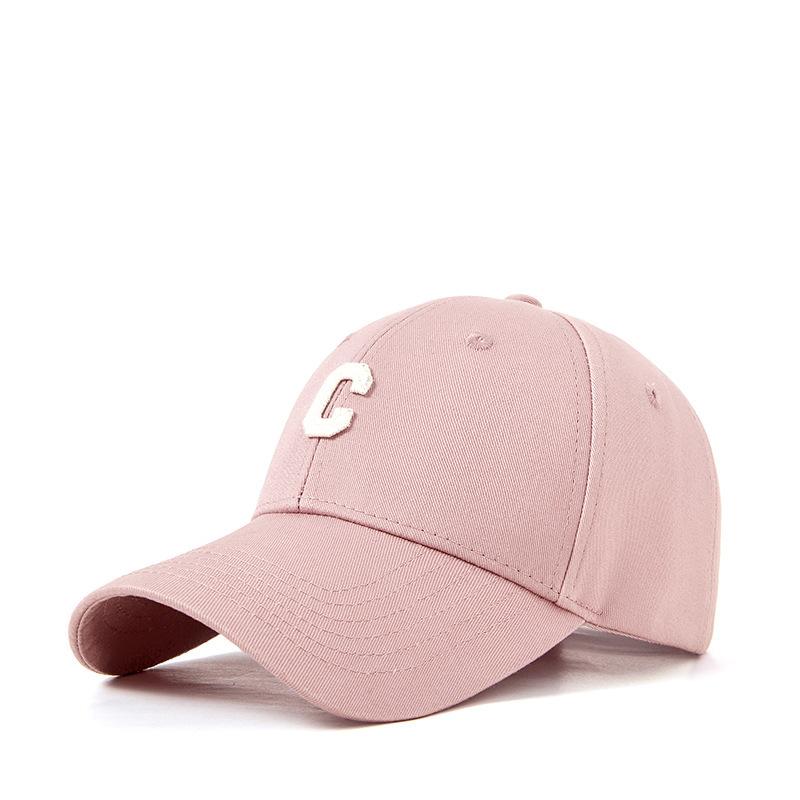 Multi-Color Good Quality C Letter Cotton Baseball Cap For Men And Women, Spring And Summer Sunshade, Sun Protection, Dome Curved Brim Cap