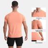 Men's Quick-Dry Sports T-Shirt: Solid Color, Breathable, Short Sleeve for Running & Fitness