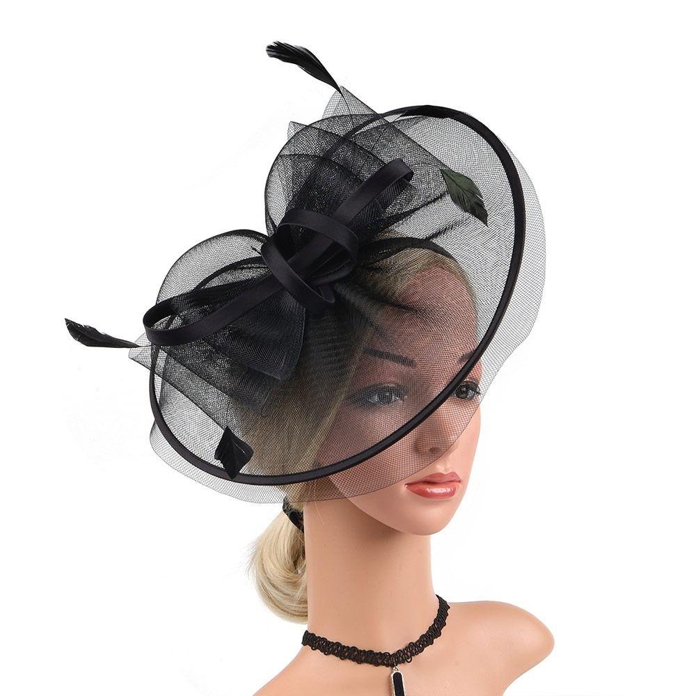 Fascinator con Piume Cappelli Rete Accessorio Capelli Sposa Nuova Molletta