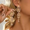 Orecchini dallo stile lussuoso e sfarzoso, tesori colorati, nappe a strati, abiti da sposa e per feste nuziali, abiti da festa