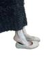 Flat-bottomed French fluffy shoes for women to wear outside, autumn and winter evening wind fleece warm temperament, fairy wind Mary Jane single sho