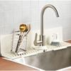 Fast Self-Draining Silicone Faucet Draining Pad Non-Slip Sink Splash Guard  Dish Soap Holder