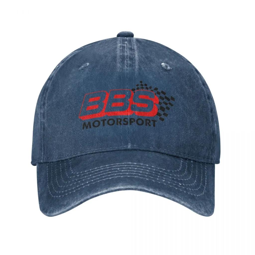 Classic BBS Motorsport Baseball Cap Unisex Style Distressed Denim Headwear Car Racing Outdoor Workouts Caps Hat