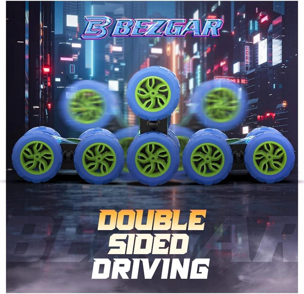 Remote Controlled Car Bezgar 203 4WD LED Lights Blue 500 mAh Battery
