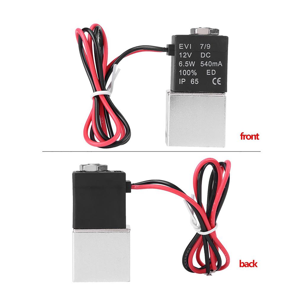12V 1/4" 2-Wege Normalerweise Geschlossen Pneumatisches Aluminium Elektrisches Magnetventil Luftventil 2-Wege Normalerweise Geschlossenes Pneumatisches Ventil