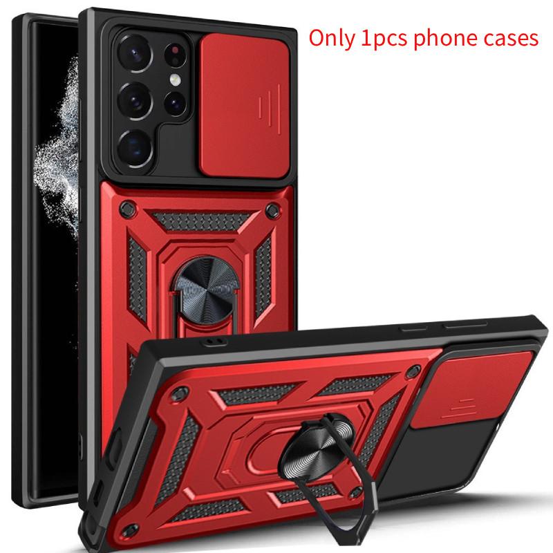 Samsung For Galaxy S24 Anti Fall Magnetic Phone Case With Bracket Protect Lens