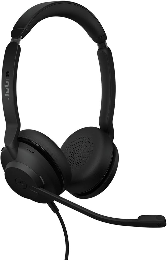 Jabra Evolve2 30 SE UC Stereo USB Binaural Headset USB Headphones with Microphone UC Stereo Connection Noise Cancelling Comfort Leather Cushion