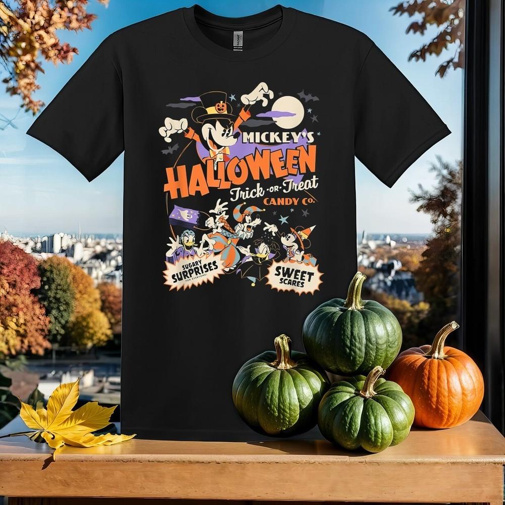 

Trick Or Treat Mickey s Halloween T-shirt T shirt Men Women Unisex Tshirt SY803 2XL