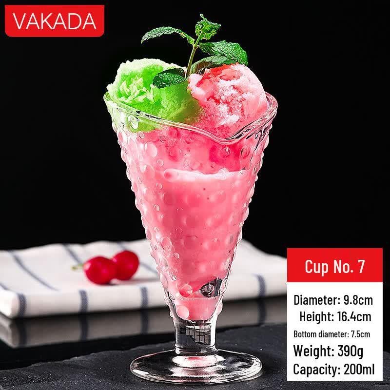 VAKADA Glass Ice Cream & Dessert Cup