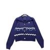 Autumn/Winter 2025 Wavy Logo Knit Cardigan – Casual, Loose, Versatile Top