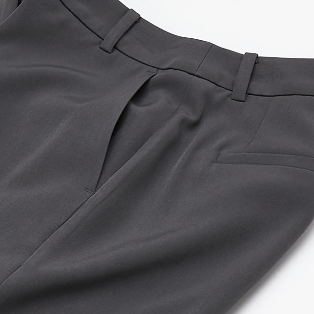 LAP Stretch Leather Semi-Wide Pants Aq2Wp571